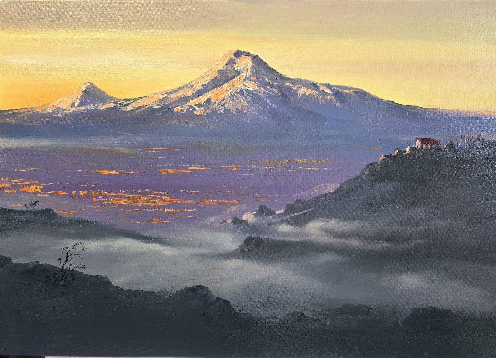Sunrise II, painting by Armen Ghazaryan